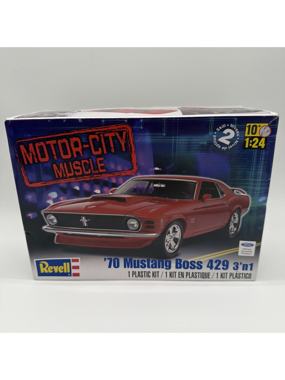 Revell 1970 Mustang Boss 429 85-2149 Model Kit New Open Box Motor City Muscle
